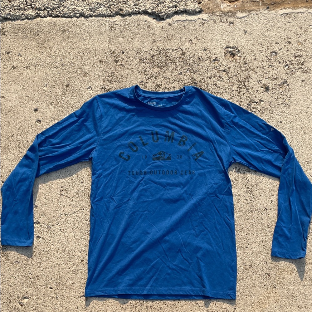 Columbia Men's Deep Blue Long Sleeve Tee